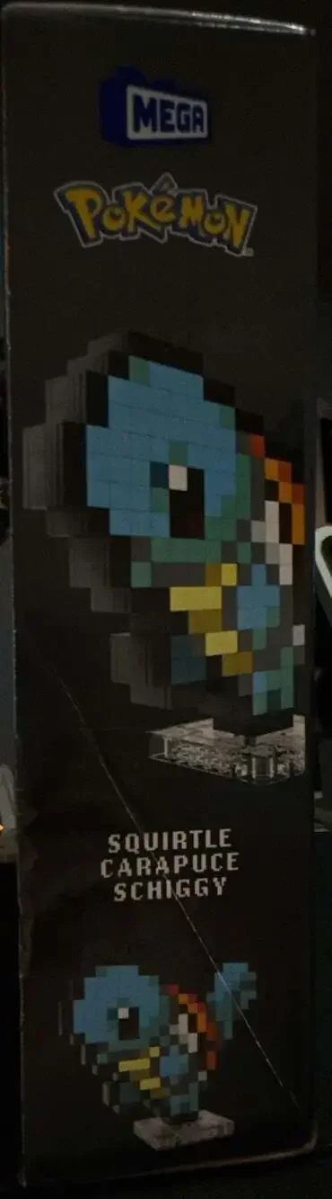 Mega Pokémon Squirtle Pixel Art Building Set 367 Pieces HTH77